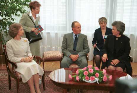 Kr�lowa Zofia, kr�l Juan Carlos I, marsza�ek Alicja Grze�kowiak