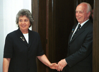 Marsza�ek Alicja Grze�kowiak, prezydent Ferenc Madl