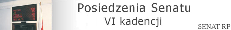 Posiedzenia Senatu